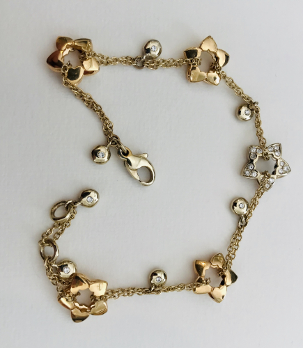 Gold Armband 750 GG 0,44 ct Brill.